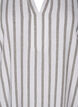 Gestreepte tuniek van linnen-viscose mix, White Stripe, Packshot image number 2