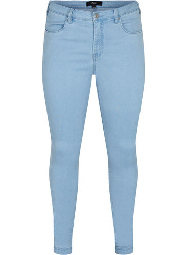 Super slim Amy jeans met hoge taille, Ex Lt Blue, Packshot image number 0