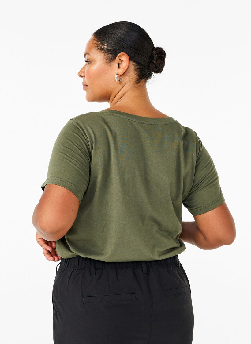 T-shirt met motief, Thyme w. Kind People, Model image number 1