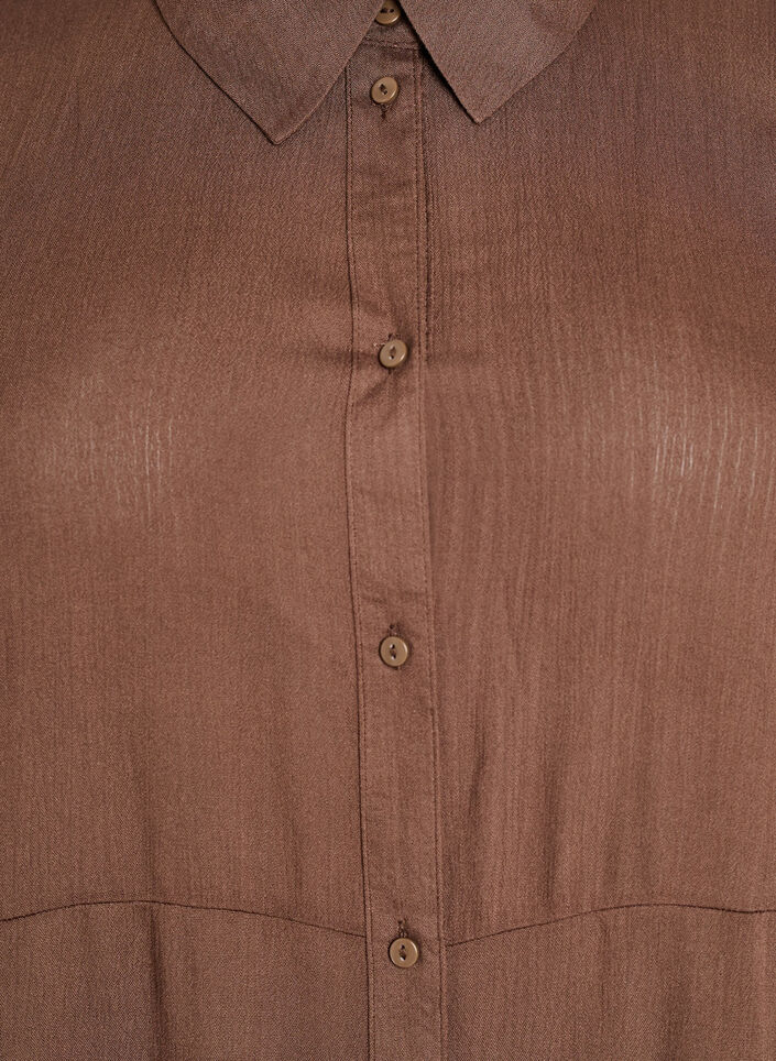 Midi shirtjurk met korte mouwen, Groen, Packshot image number 2