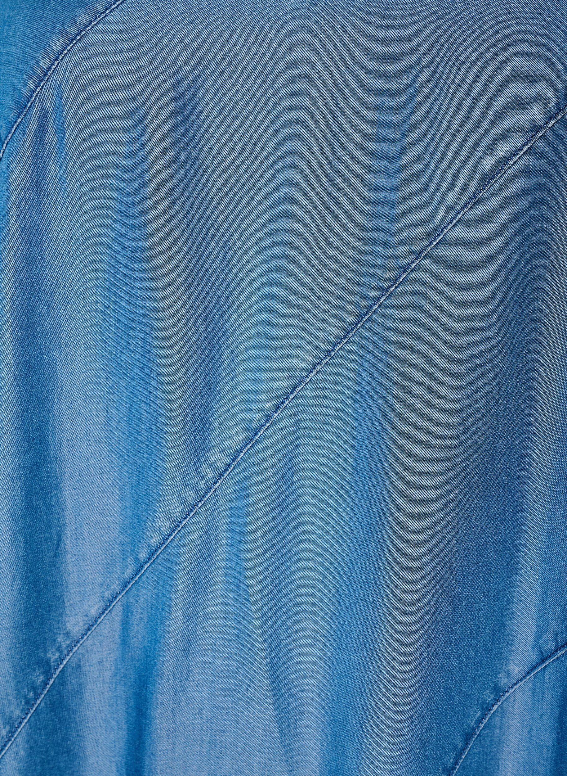 ZizziDenimlook jurk in TENCEL&trade; Lyocell met bandjes, Blauw, Packshot image number 2