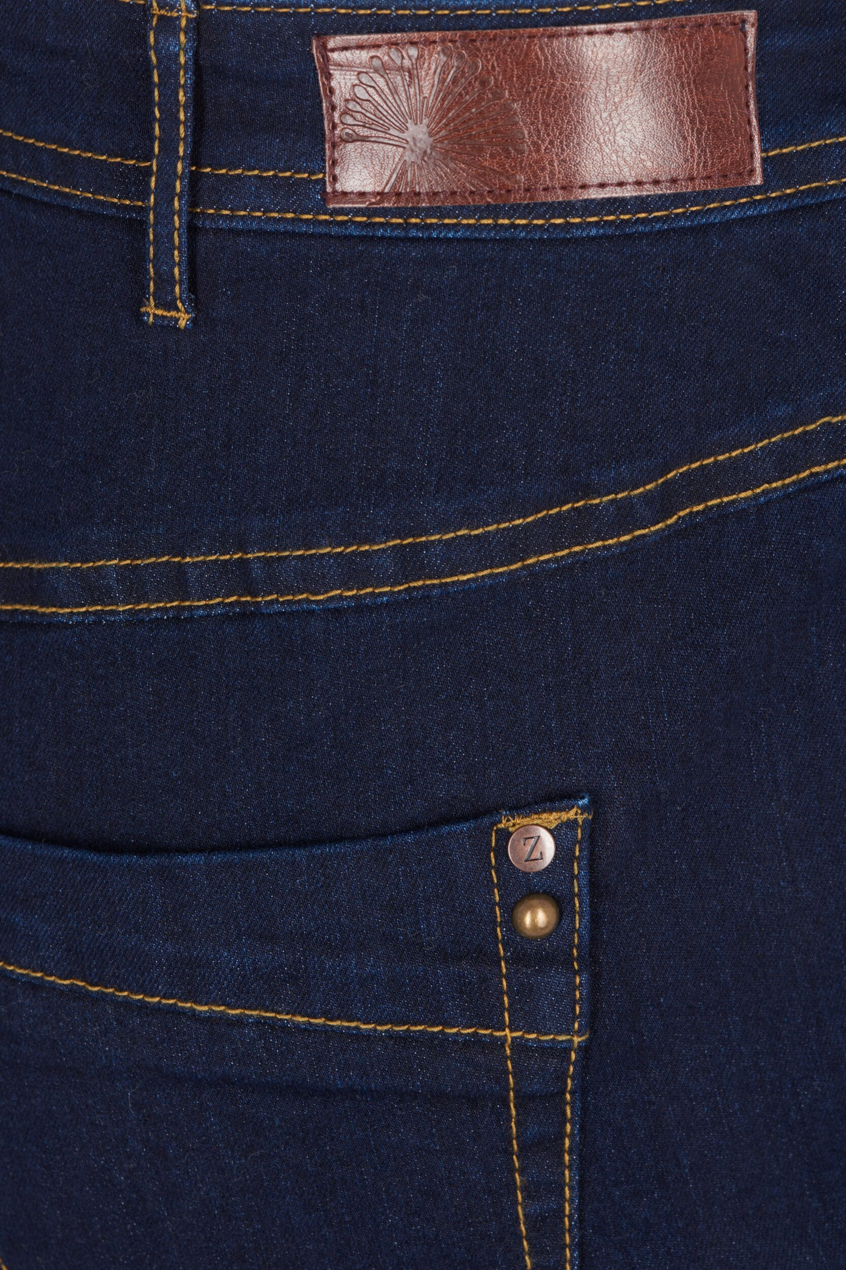Zizzi Slim fit Vilma jeans met hoge taille, Blauw, Packshot image number 3