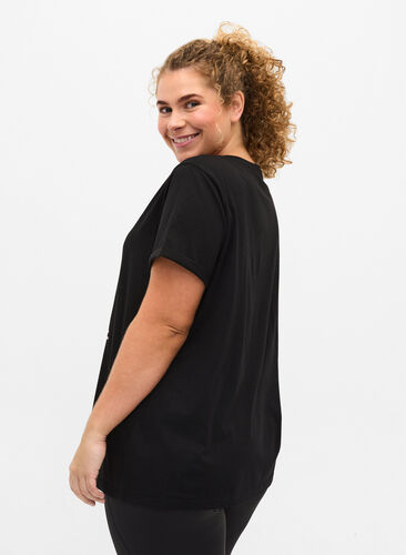 Sport-T-shirt met print, Black Gradiant, Model image number 1