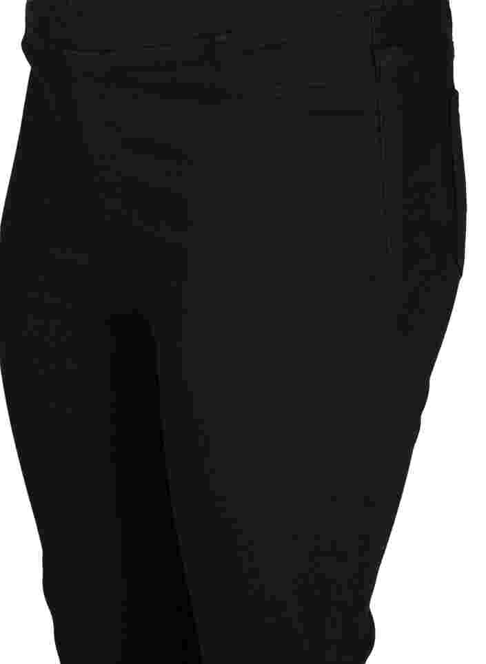Jeggings met achterzakken in katoenmix, Black, Packshot image number 2