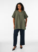Tunic met ballonnenmouwen en een V-hals, Groen, Model image number 1
