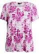 T-shirt met bloemenprint, Roze, Packshot image number 0