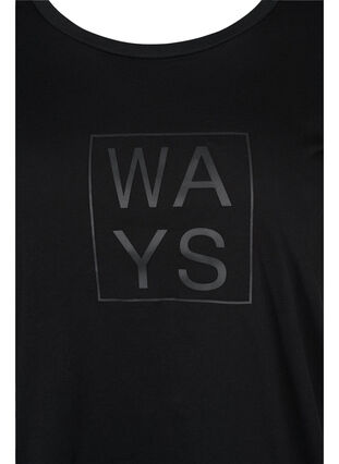 Katoenen t-shirt met print, Black WAYS, Packshot image number 2