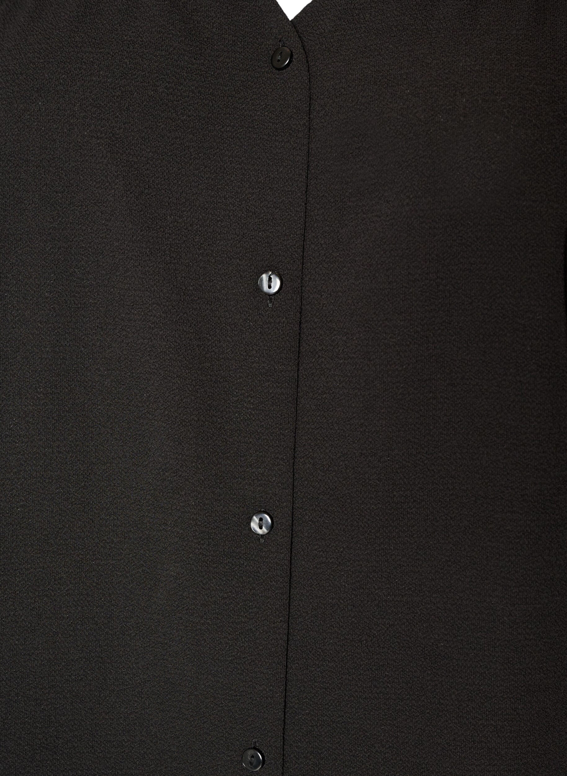 ZizziShirtblouse met 1/2 mouwen, Zwart, Packshot image number 2