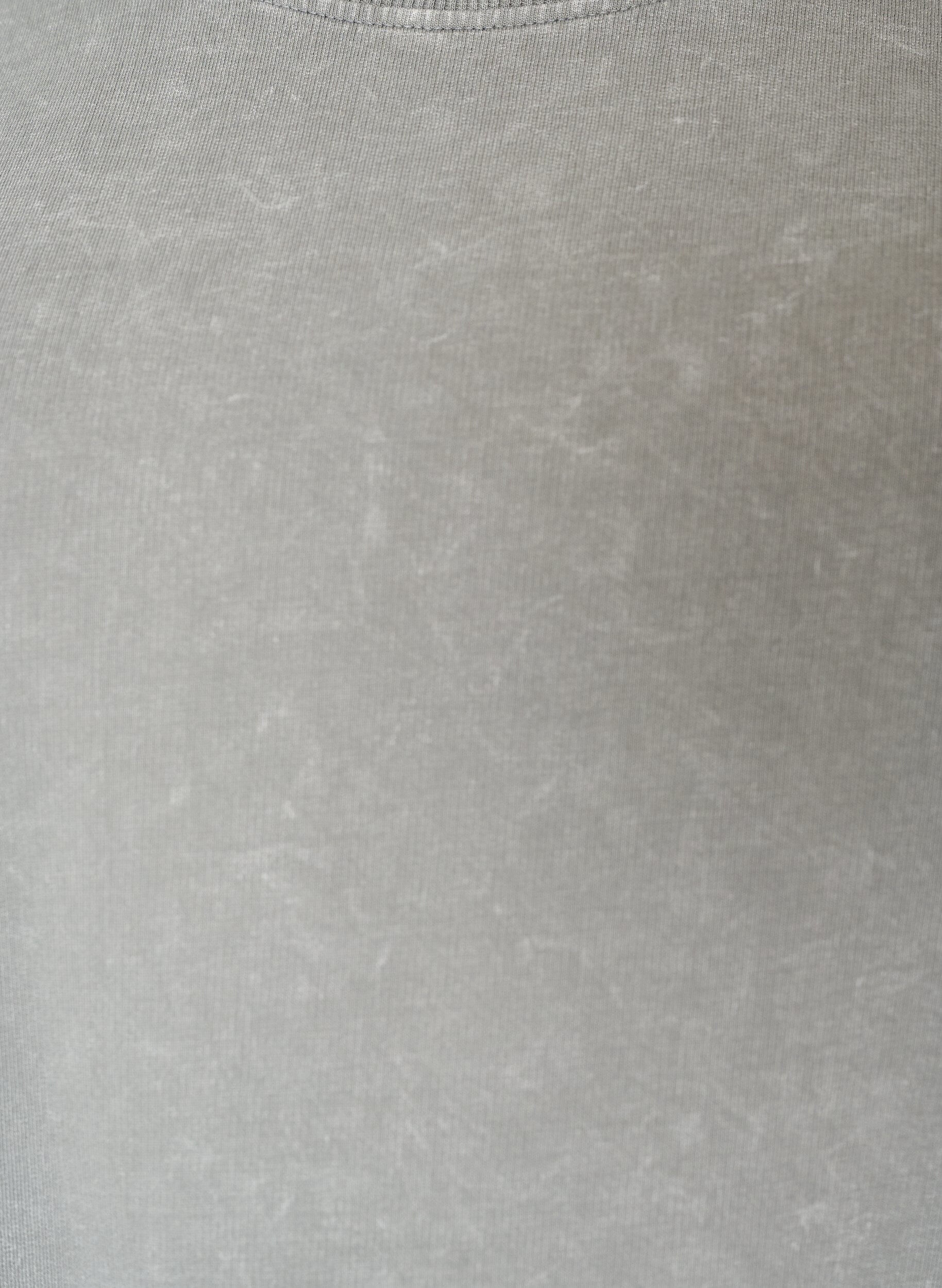ZizziLosse T-shirt jurk met kanten afwerking, Grijs, Packshot image number 2