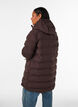 Pufferjas met capuchon en zakken, Bruin, Model image number 2
