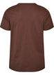 Basic katoenen T-shirt met ronde hals, Bruin, Packshot image number 1