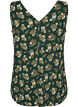 Top met print en V-hals, Groen, Packshot image number 1