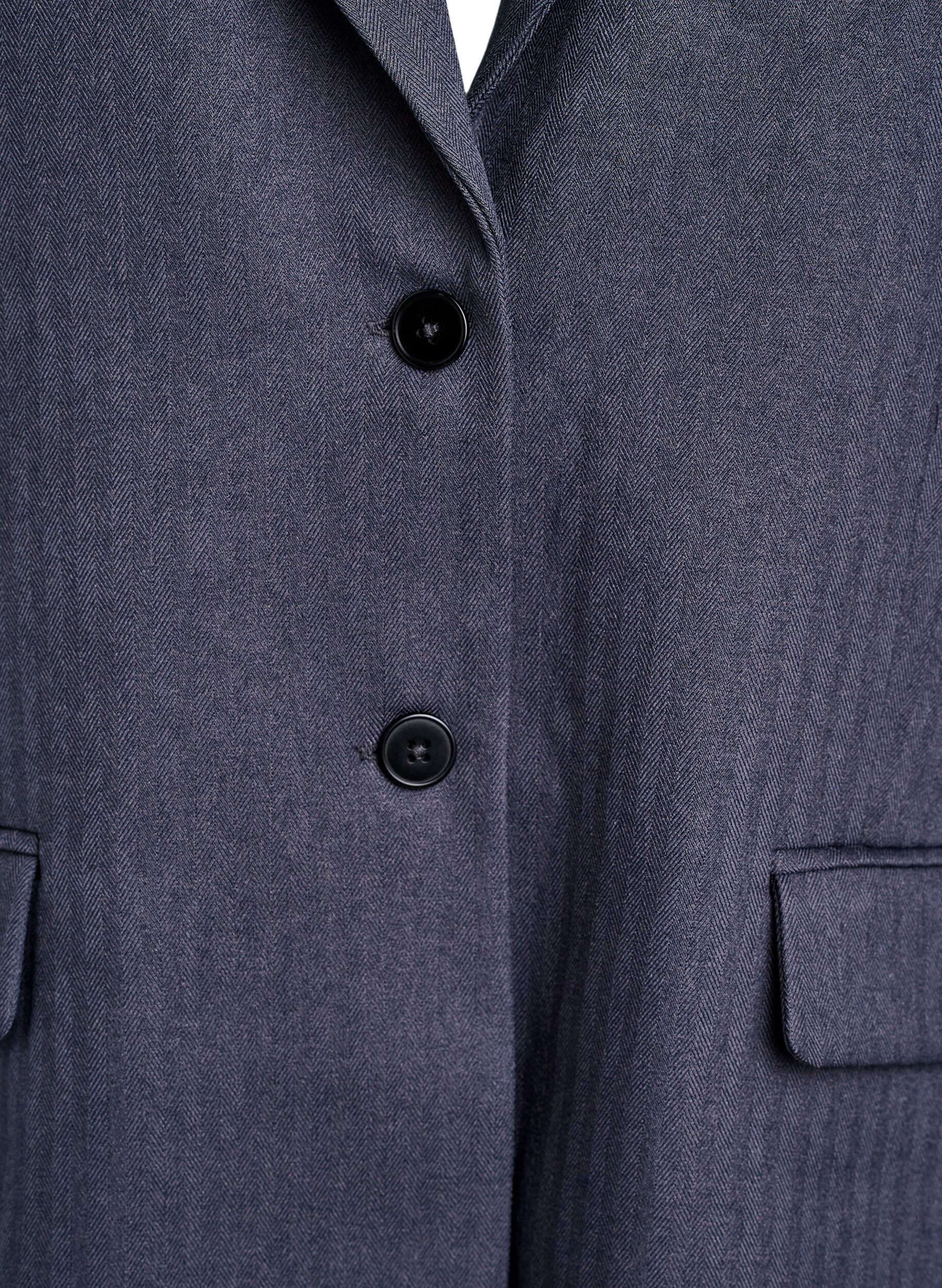 ZizziKlassieke blazer met zakken, Grijs, Packshot image number 2