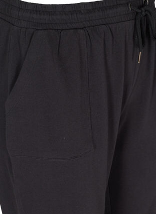 Katoenen sweatpants met zakken, Black, Packshot image number 3