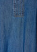 Denim maxi-jurk met gerimpelde lagen, Blauw, Packshot image number 2