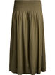 Maxi rok in viscose met smokwerk, Groen, Packshot image number 1