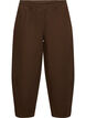 Barrel jeans met hoge taille en elastische tailleband, Bruin, Packshot image number 0