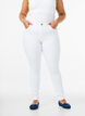 super slim fit Amy jeans met hoge taille, Wit, Model image number 2