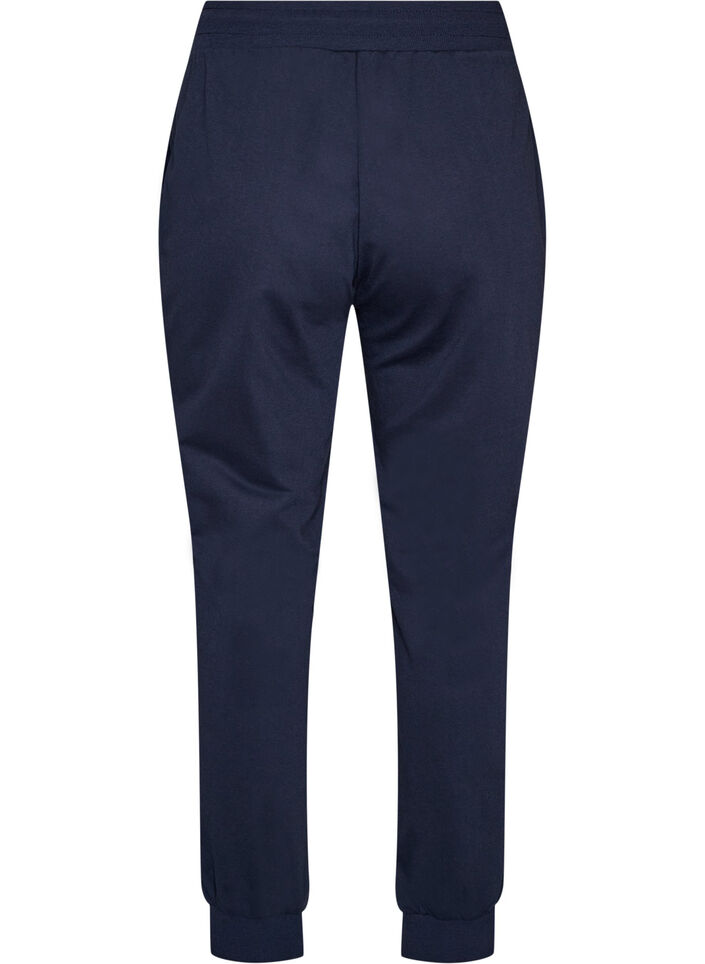 Losse trainingsbroek met zakken, Blauw, Packshot image number 1