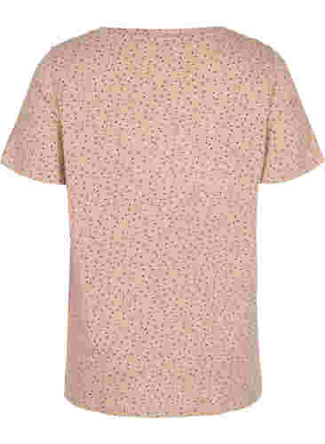 Katoenen t-shirt met stippen, Neutral w. Dots, Packshot image number 1