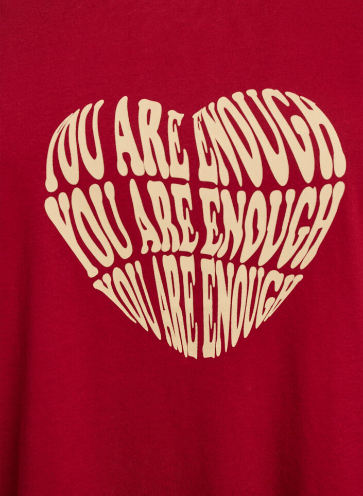 T-shirt met print, Rood, Packshot image number 2