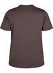 Basic katoenen T-shirt met ronde hals, Bruin, Packshot image number 1