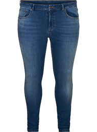 Super slim fit Amy jeans met hoge taille, Blue denim