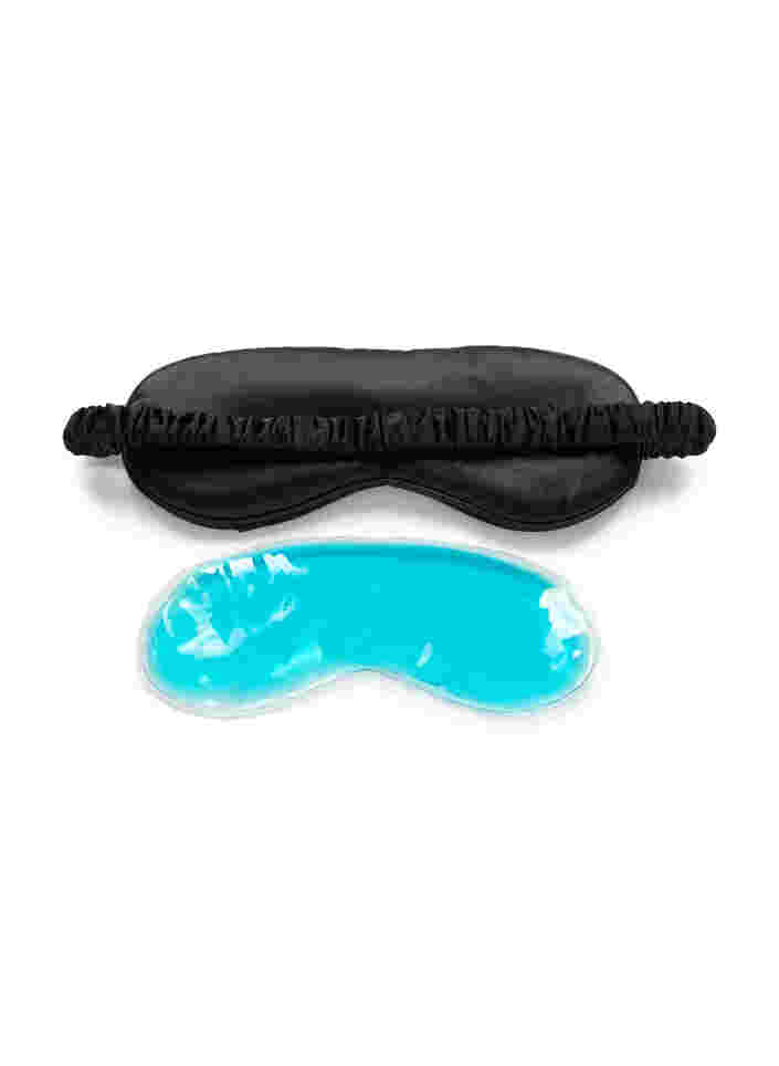 Slaapmasker met gel inleg, Black, Packshot image number 3