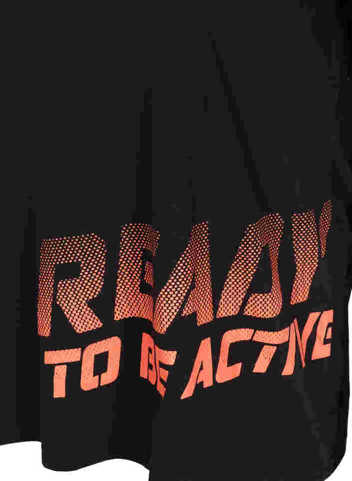 Trainingsshirt met print, Black w. Stripe Move, Packshot image number 3