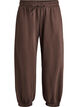 High-waist joggingbroek met zakken, Bruin, Packshot image number 0