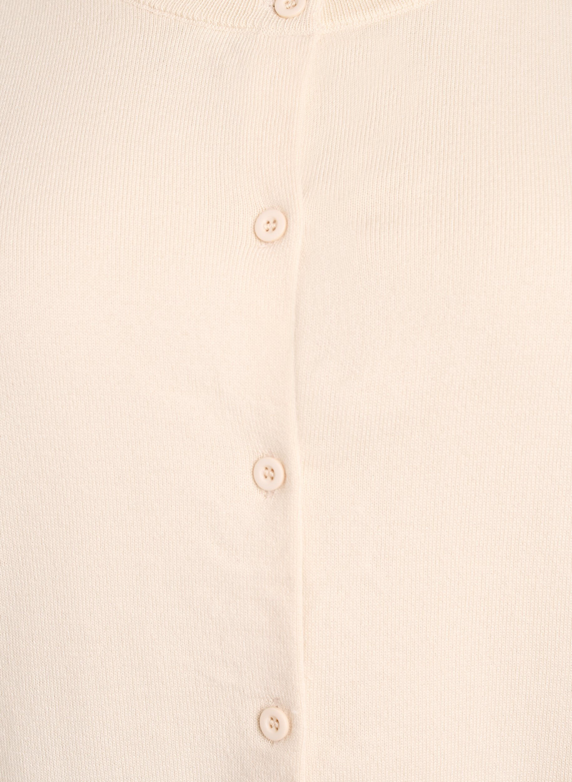 ZizziFijngebreide vest met ronde hals, Beige, Packshot image number 2