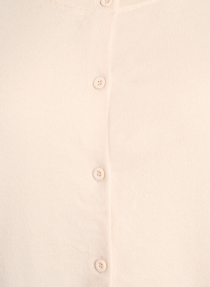 Fijngebreide vest met ronde hals, Beige, Packshot image number 2