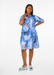 Overhemdjurk van viscose met marmerprint, Palace Blue AOP, Model image number 2