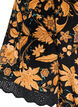 Katoenen blouse met bloemenprint en striksluiting, Oranje, Packshot image number 4