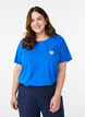 T-shirt met print, Blauw, Model image number 0