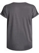 T-shirt met korte mouwen van katoenmix, Grijs, Packshot image number 1