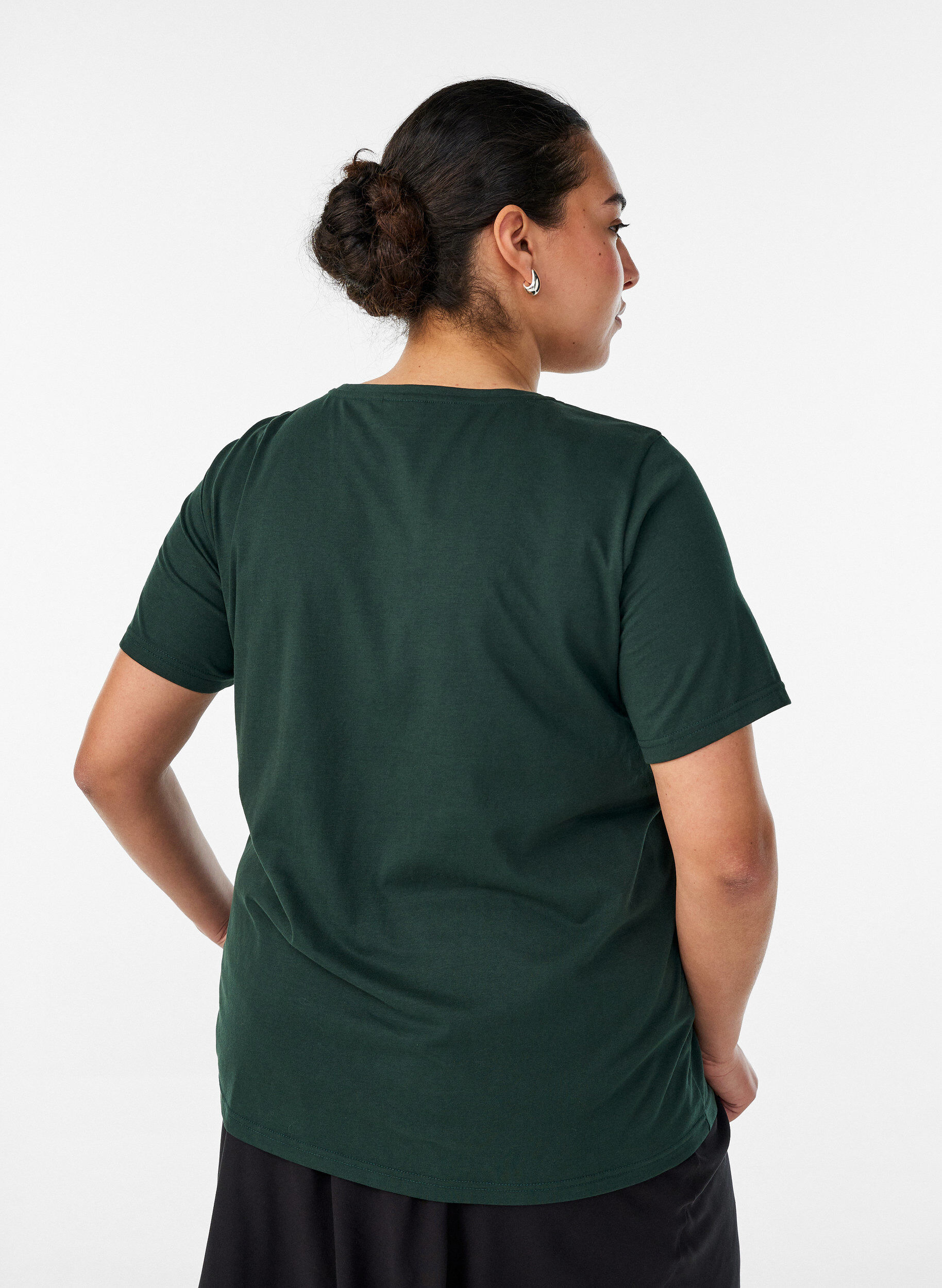 ZizziT-shirt met motief, Groen, Model image number 2