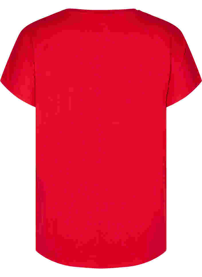 Effen sportshirt, Haute Red, Packshot image number 1