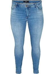Extra slim fit Nille jeans met hoge taille, Light blue denim