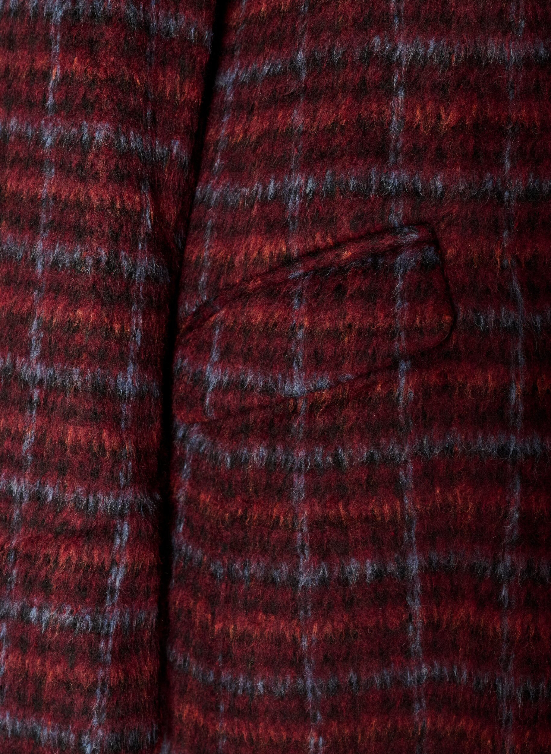 ZizziGeruite jas met zakken, Rood, Packshot image number 3