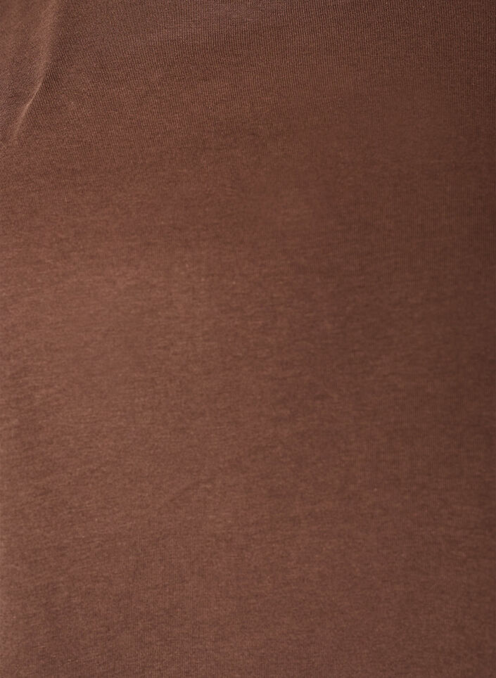 T-shirt met asymmetrische kanten zoom, Bruin, Packshot image number 2