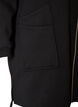 Lang vest met capuchon en ritssluiting, Zwart, Packshot image number 3