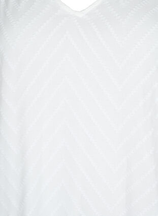 Blouse met lange mouwen en lintdetails, Bright White, Packshot image number 2