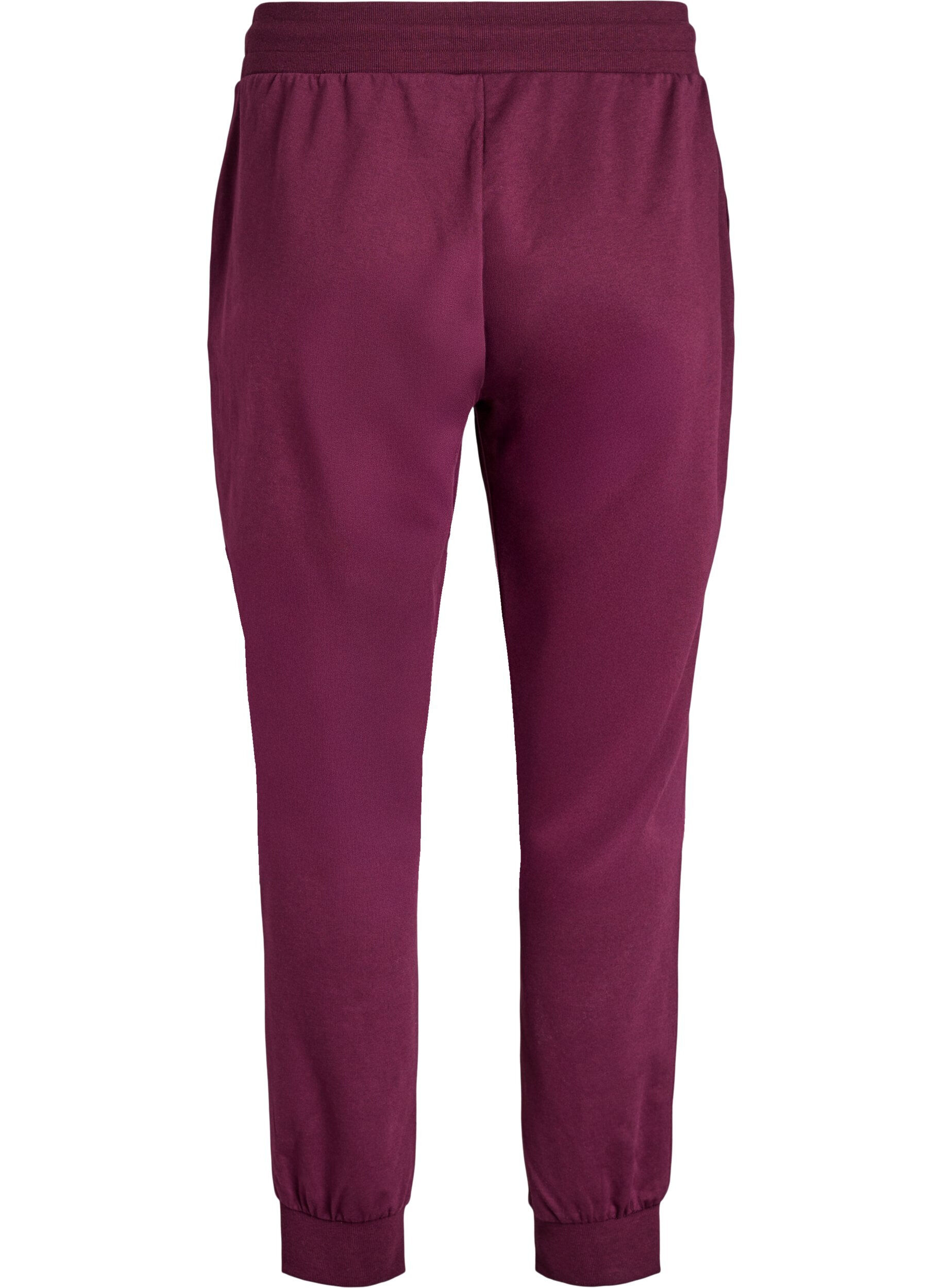 ZizziLosse trainingsbroek met zakken, Rood, Packshot image number 1