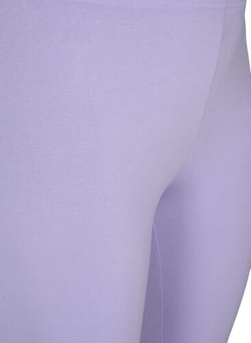 Basic 3/4 legging in viscose, Lavender, Packshot image number 2