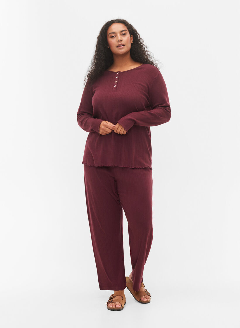 Pyjama broek in katoen met motief, Port Royal, Model image number 0