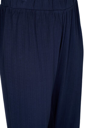 Pyjama broek in katoen met motief, Navy Blazer, Packshot image number 2