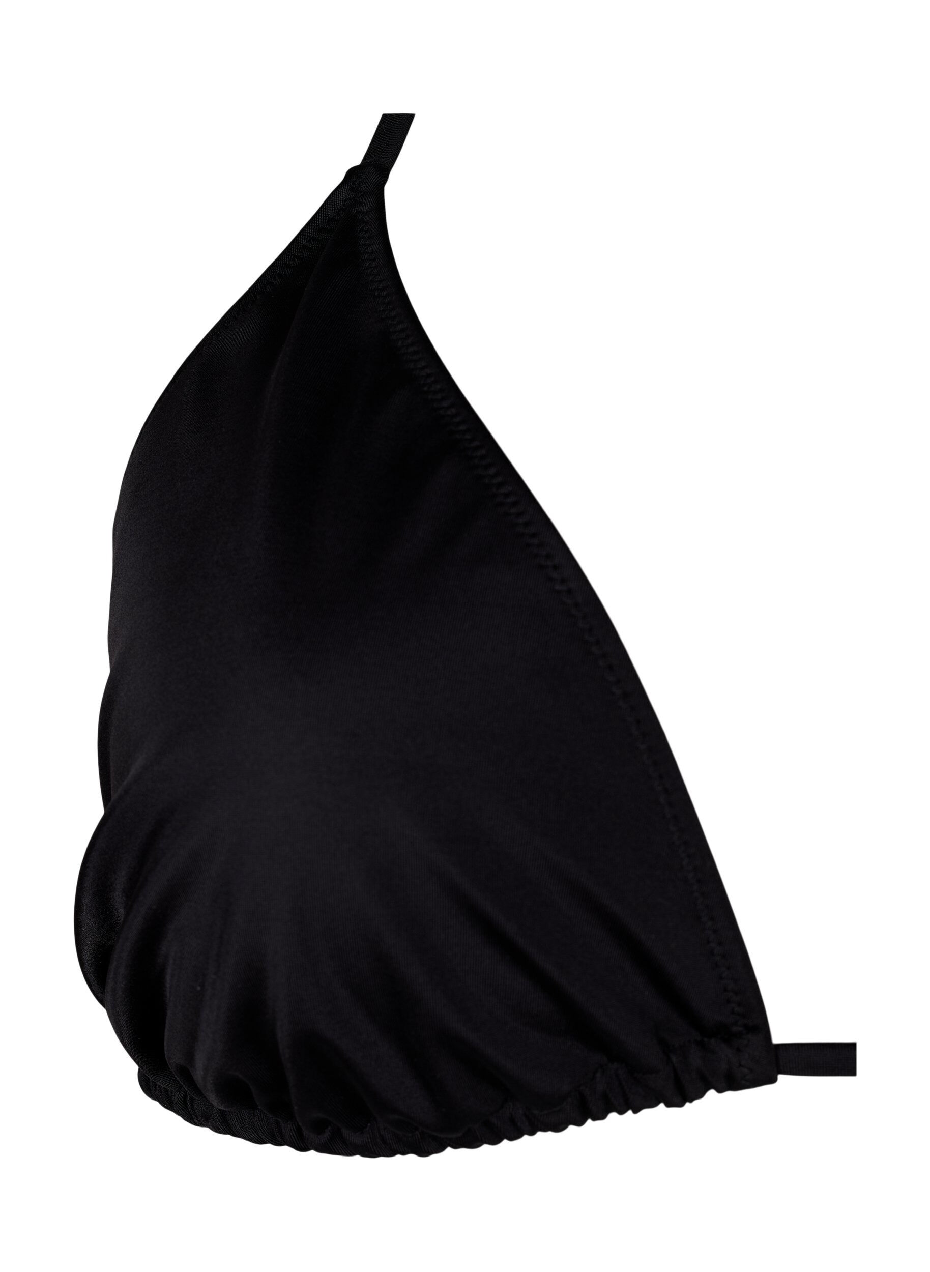 Zizzi Driehoeksbikini beha, Zwart, Packshot image number 2