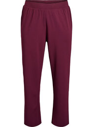Broek met rechte pasvorm, Rood