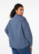 Gestreept denim overhemd met borstzakken, Blue Denim Stripe, Model image number 1